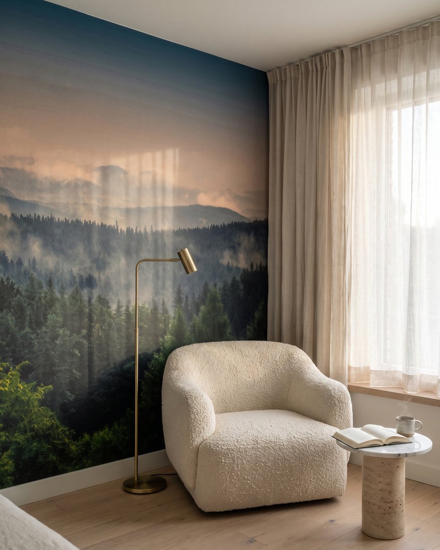 Forest Before Sunrise in an interior