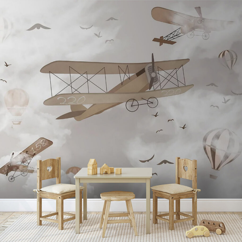 Old planes among clouds — interior 4