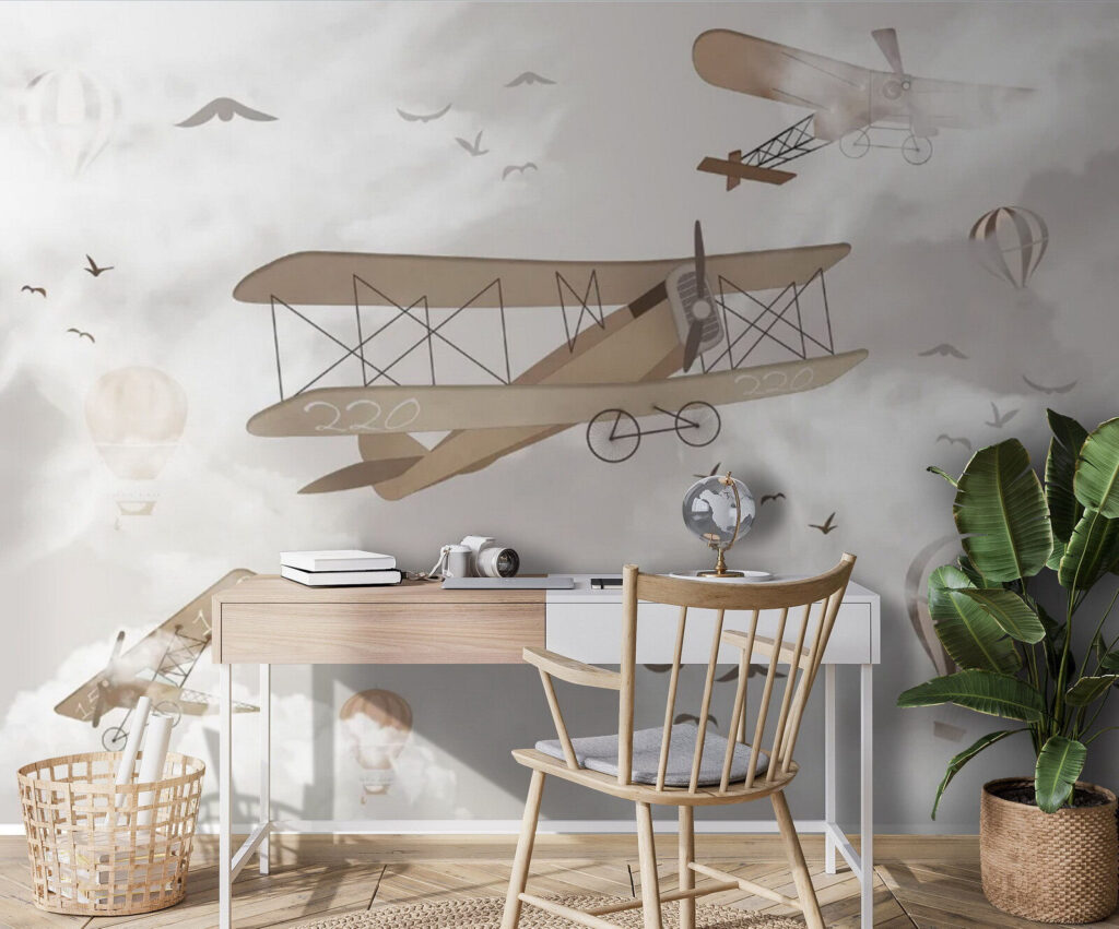 Old planes among clouds — interior 2