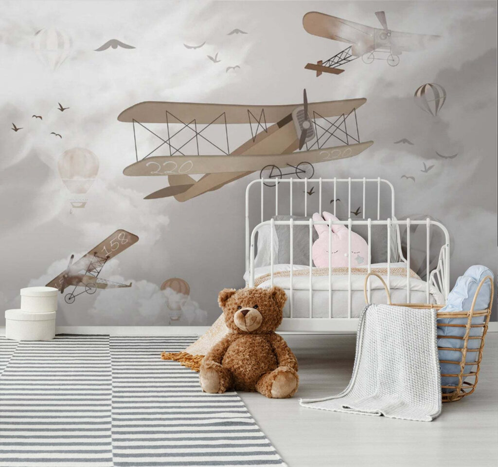 Old planes among clouds — interior 3