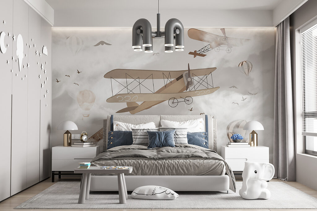 Old planes among clouds — interior 5