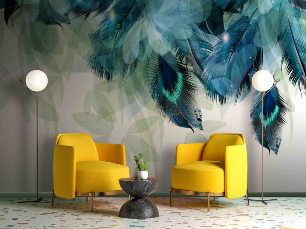 Feather Canopy in an interior