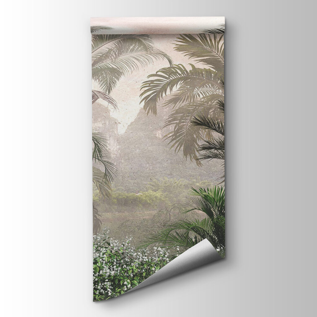 Palms in painted mist — product view