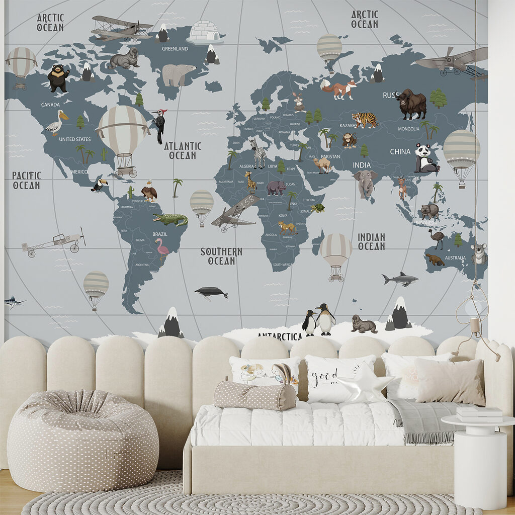 Animals among blue-grey continents — interior 6