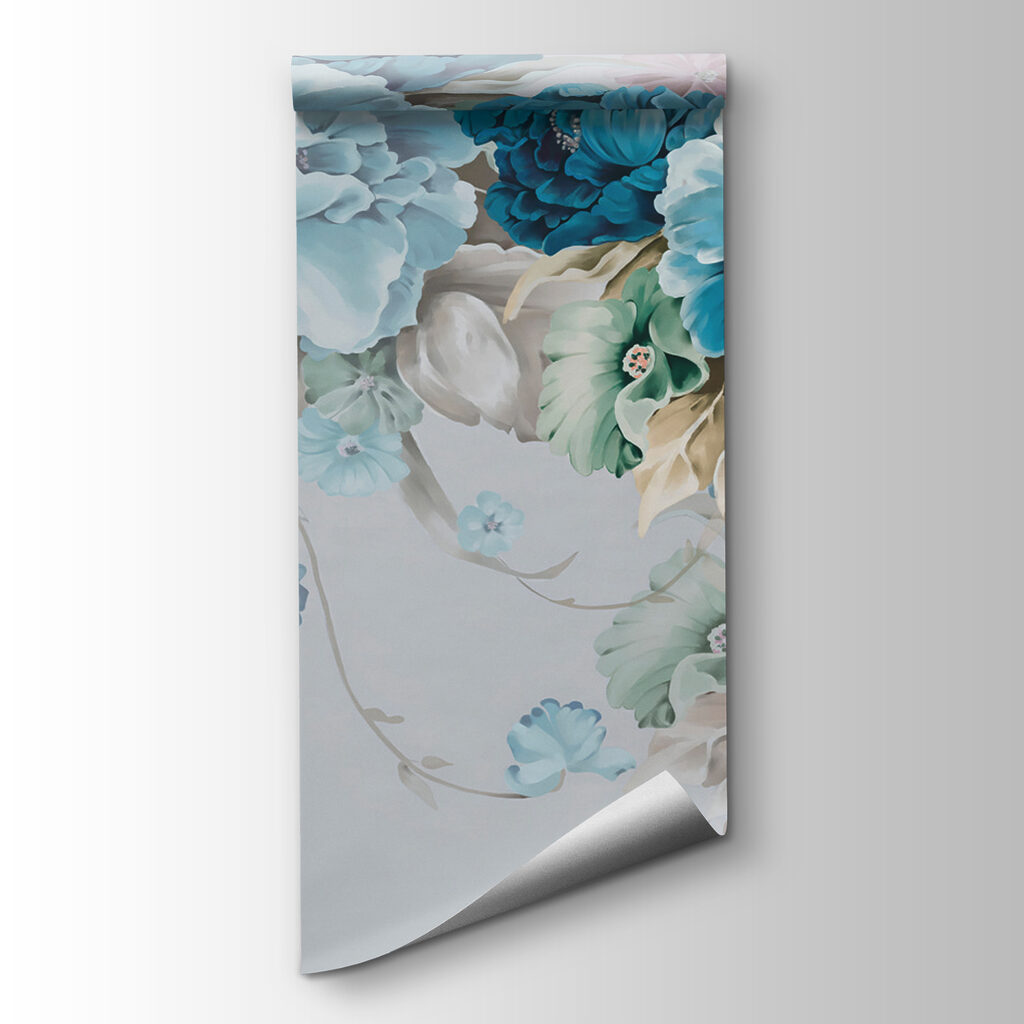 Blue flowers cascading down — product view