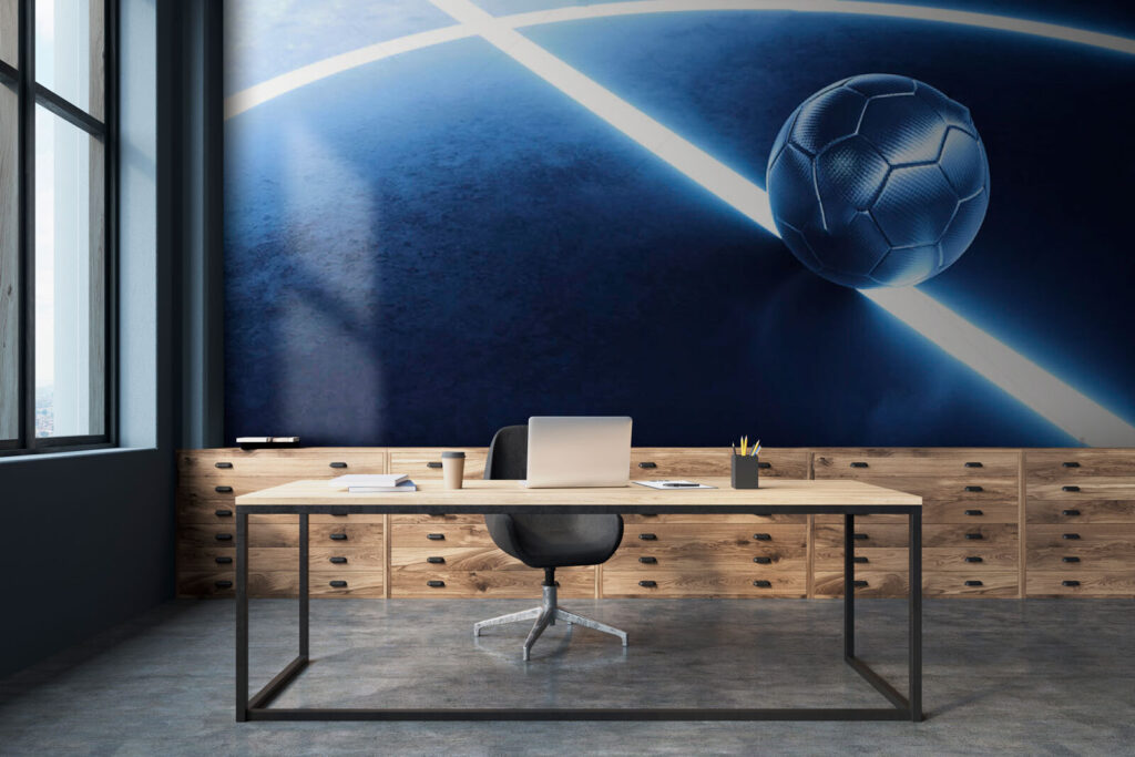 Ball between light lines — interior 1