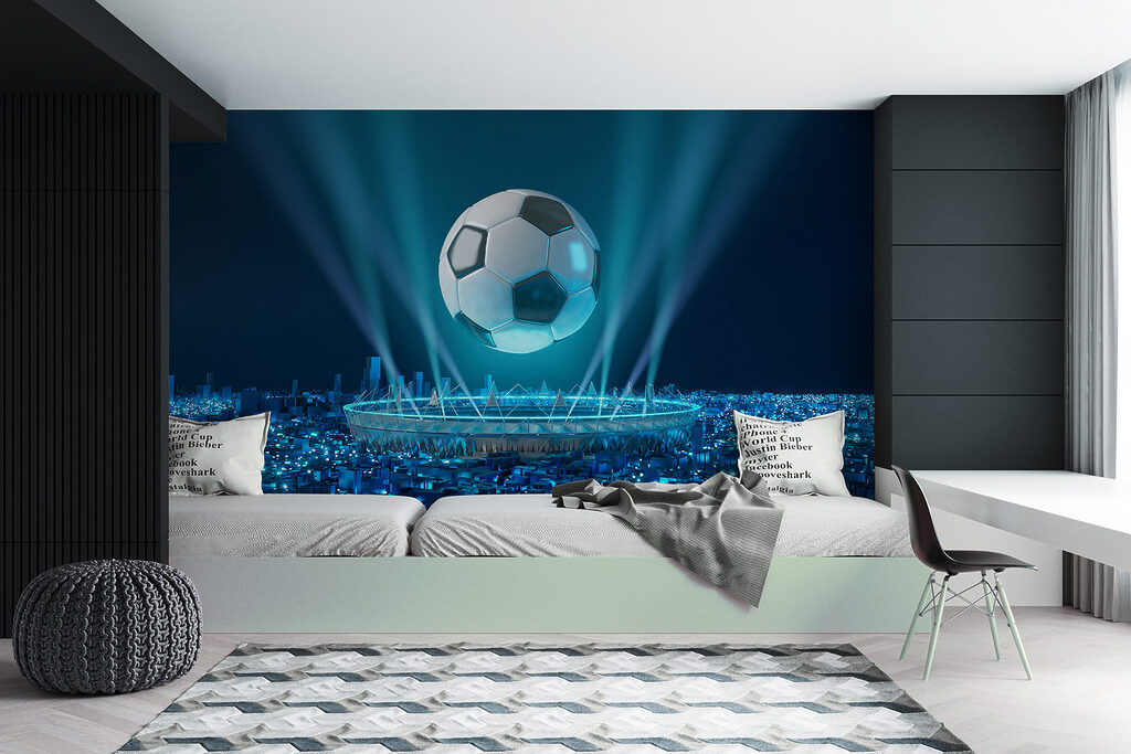 Football over a stadium — interior 4
