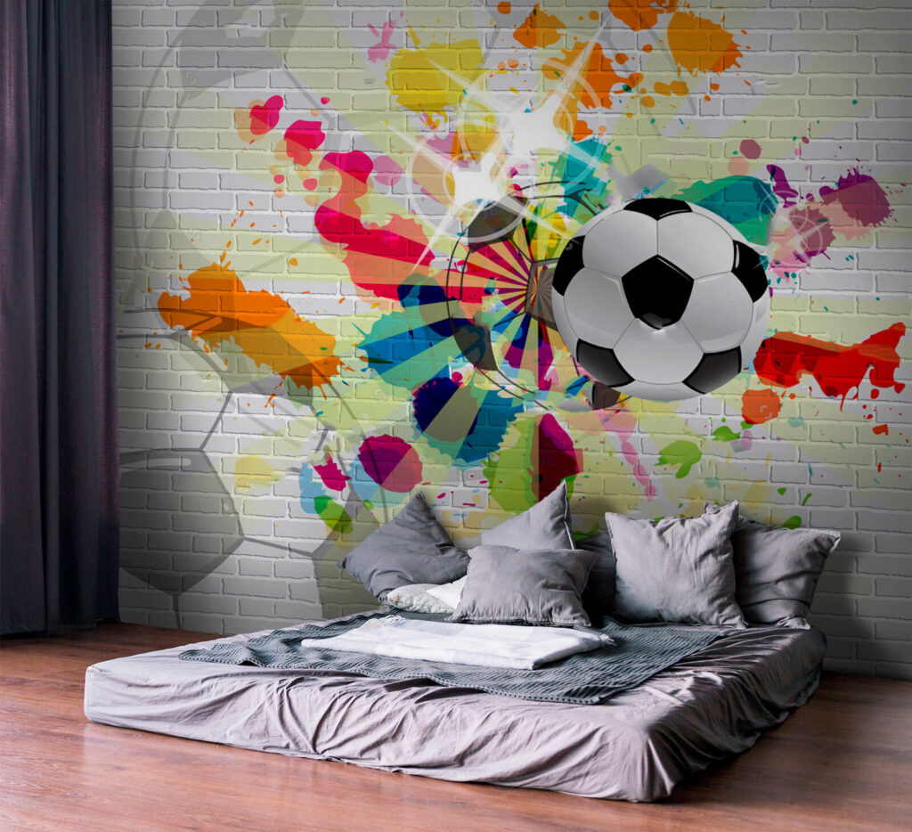 Football with bold outlines — interior 2