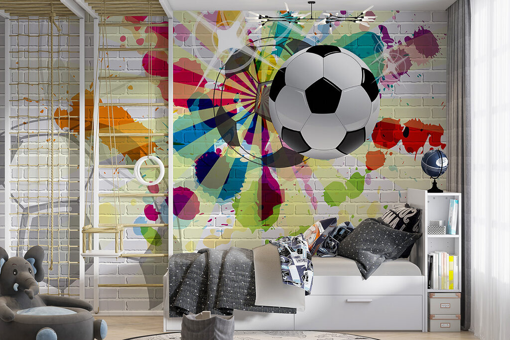 Football with bold outlines — interior 4
