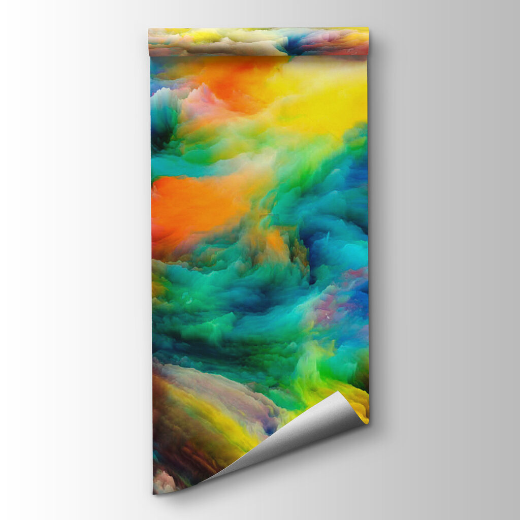 Swirling colour clouds — product view