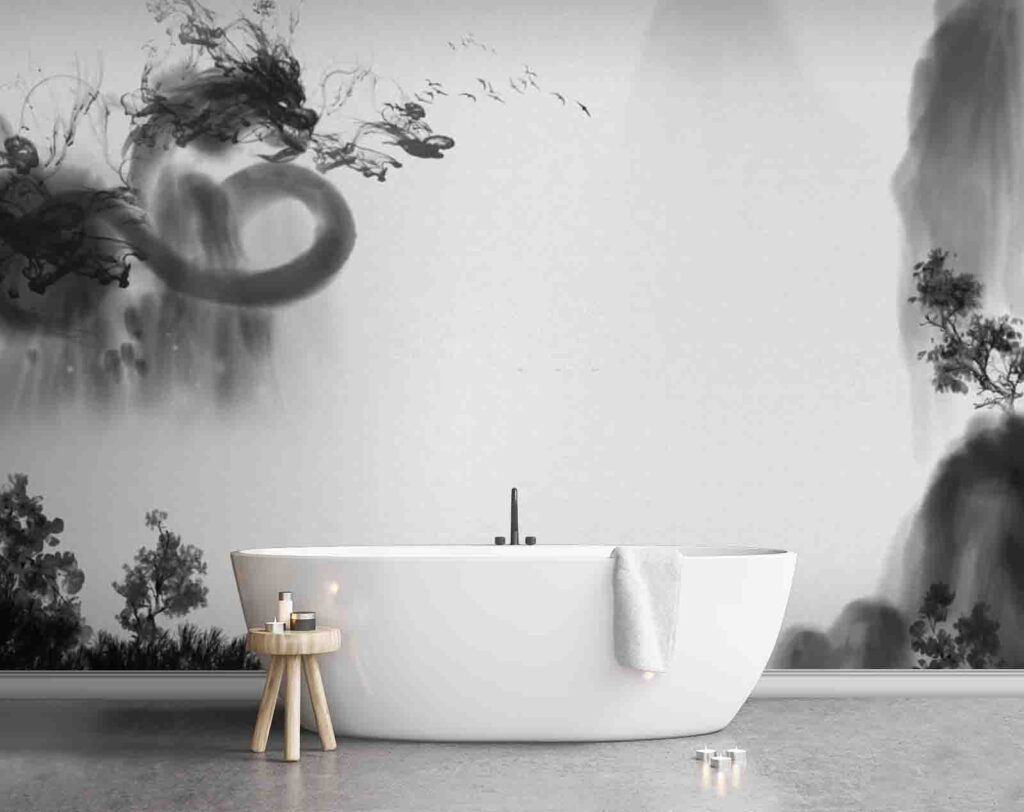 Dragon around mountain mist — interior 1