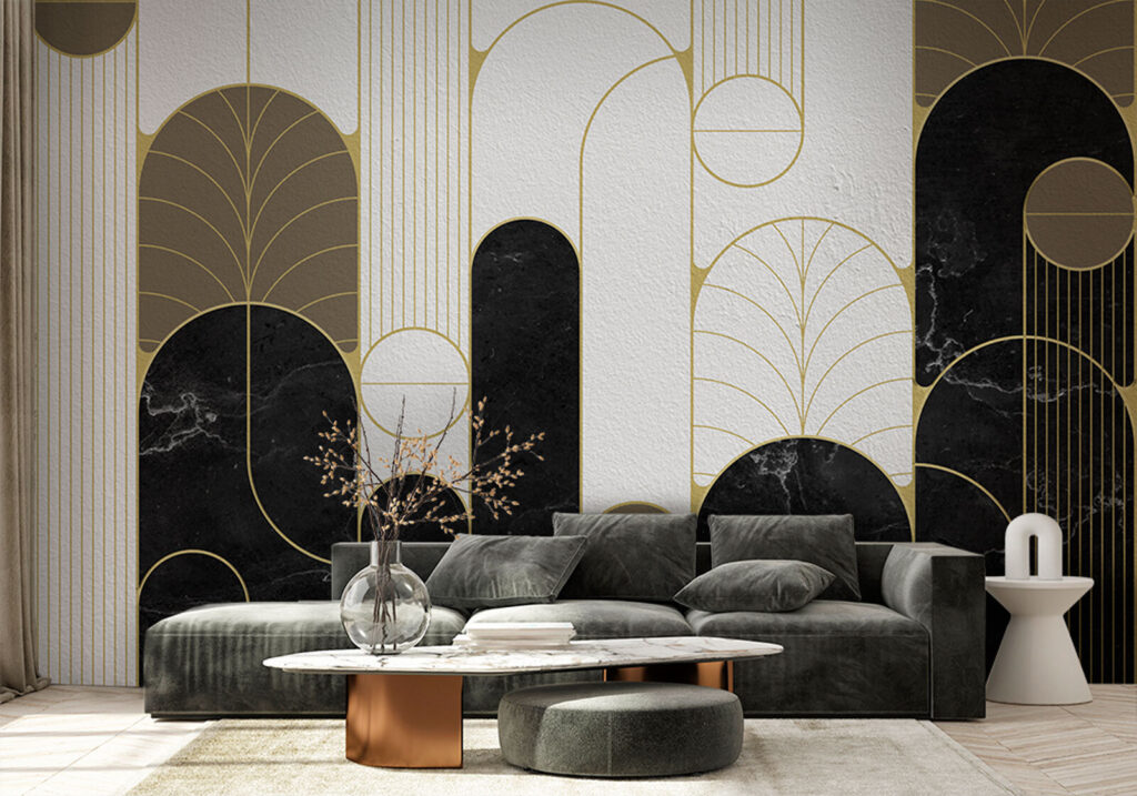 Arches, circles and leaves — interior 3