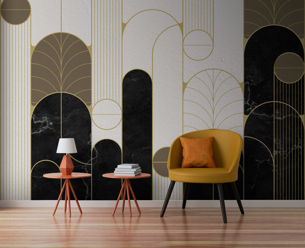 Arches, circles and leaves — interior 1