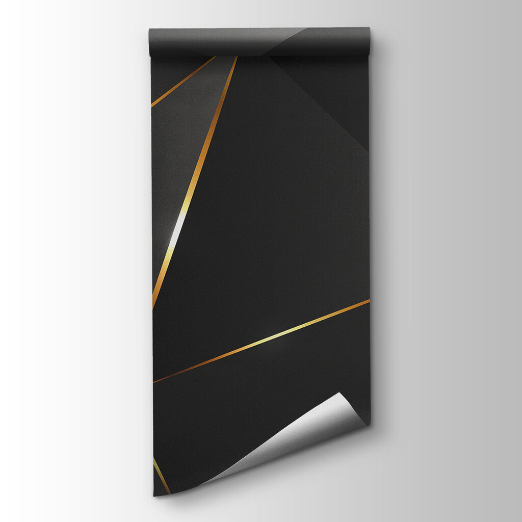 Black facets, gold edges — product view
