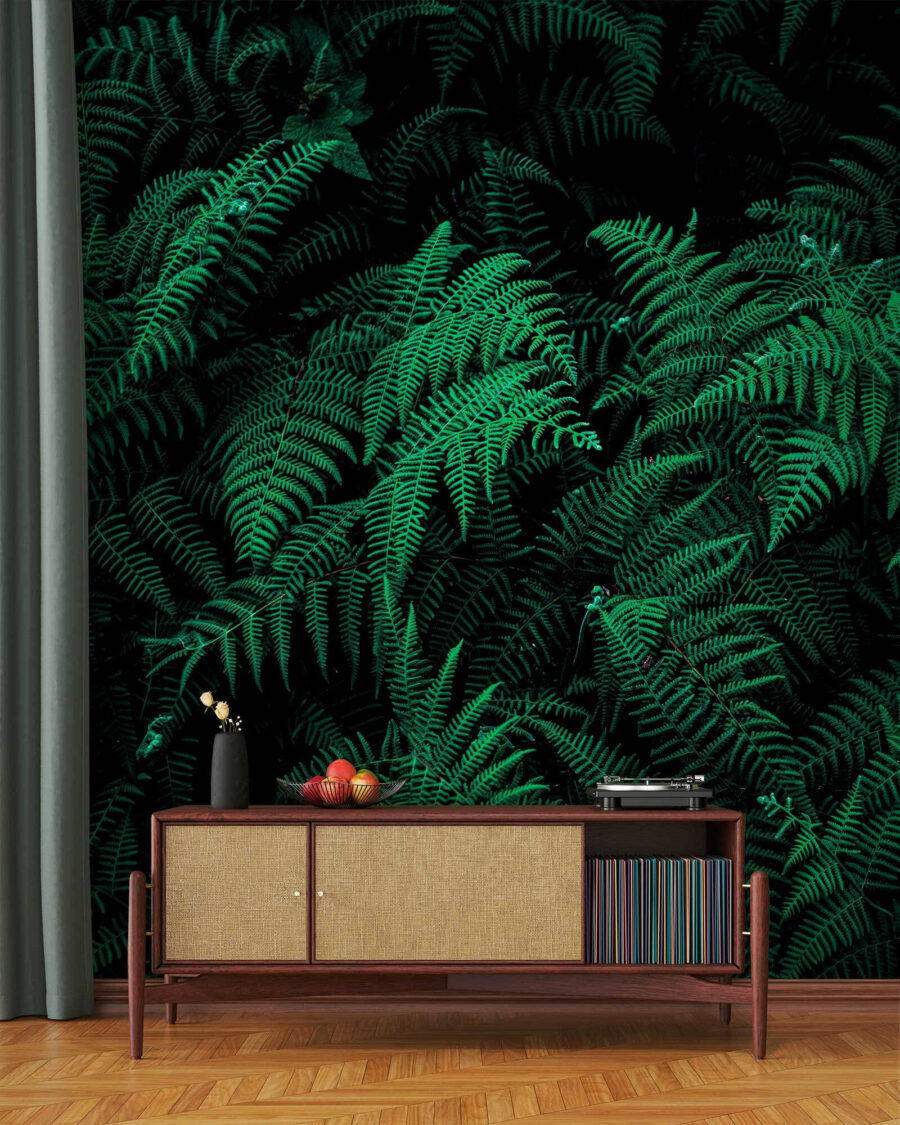 Green ferns in shade — interior 3