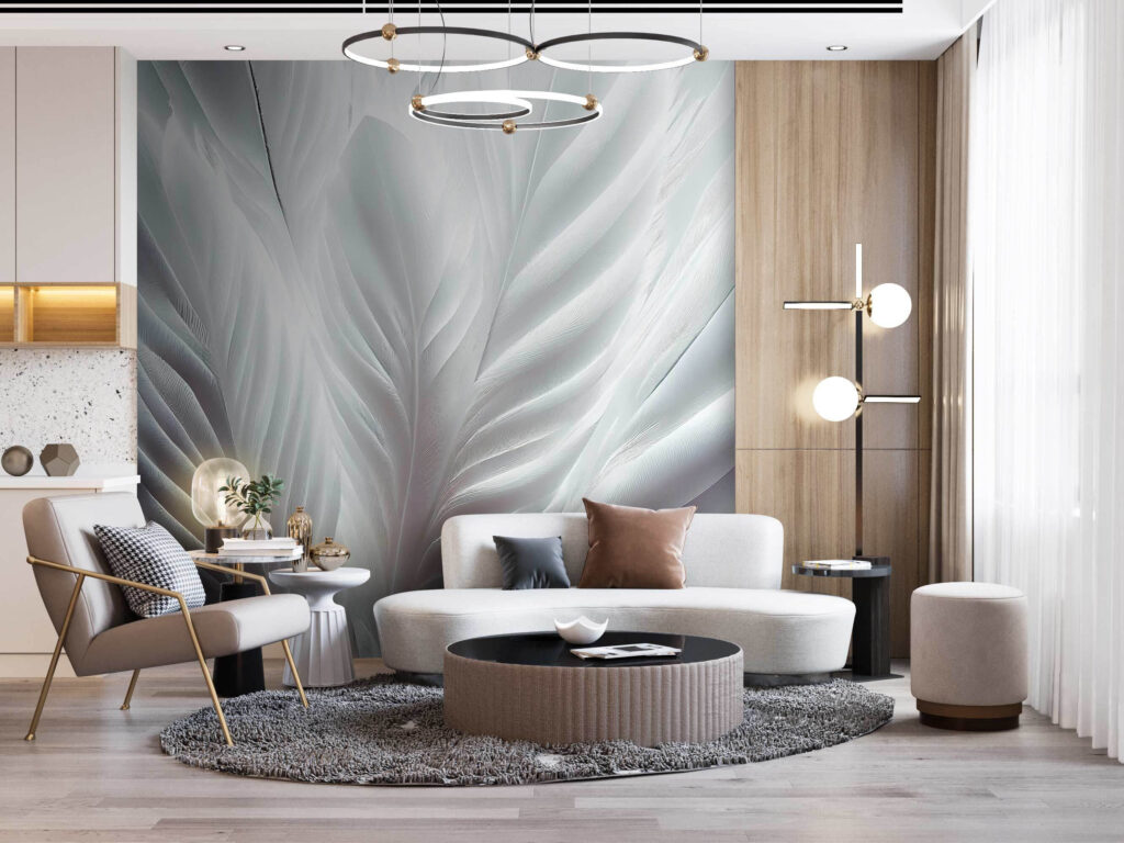 White feathers close-up — interior 2
