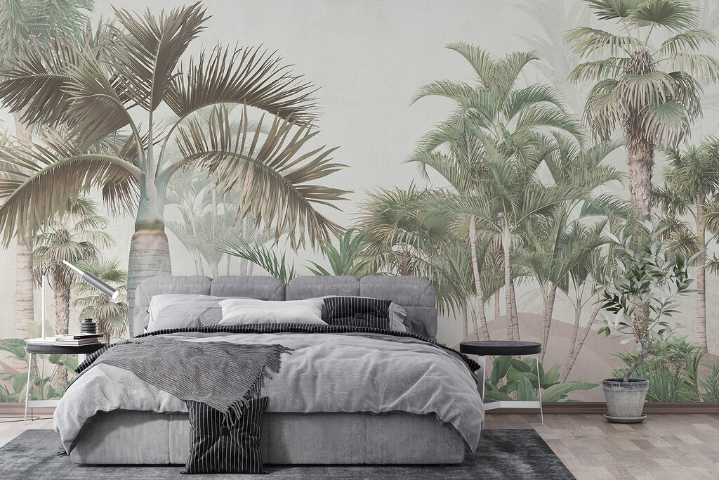 Tall palms in mist — interior 4