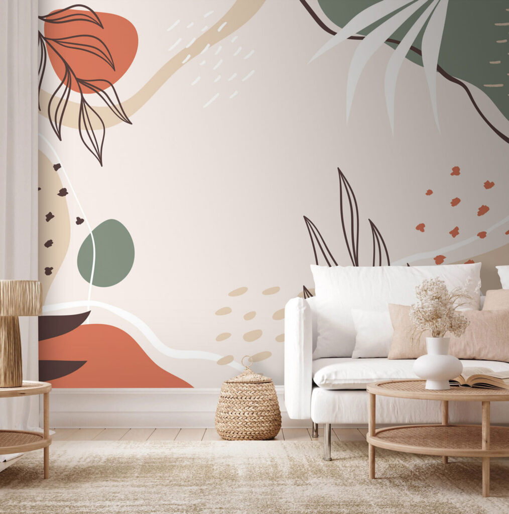 Playful leaf lines — interior 1