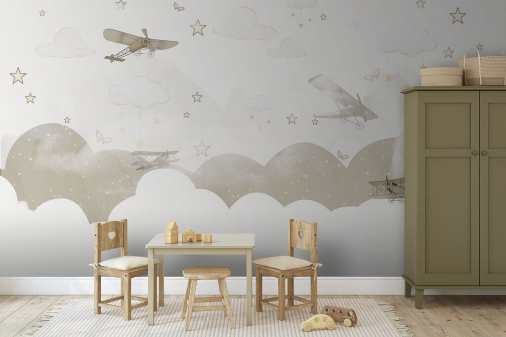 Planes above round clouds — interior 1