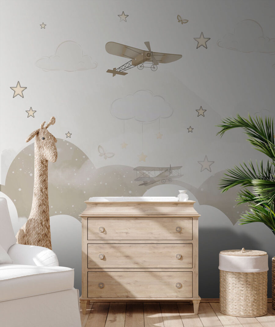 Planes above round clouds — interior 3