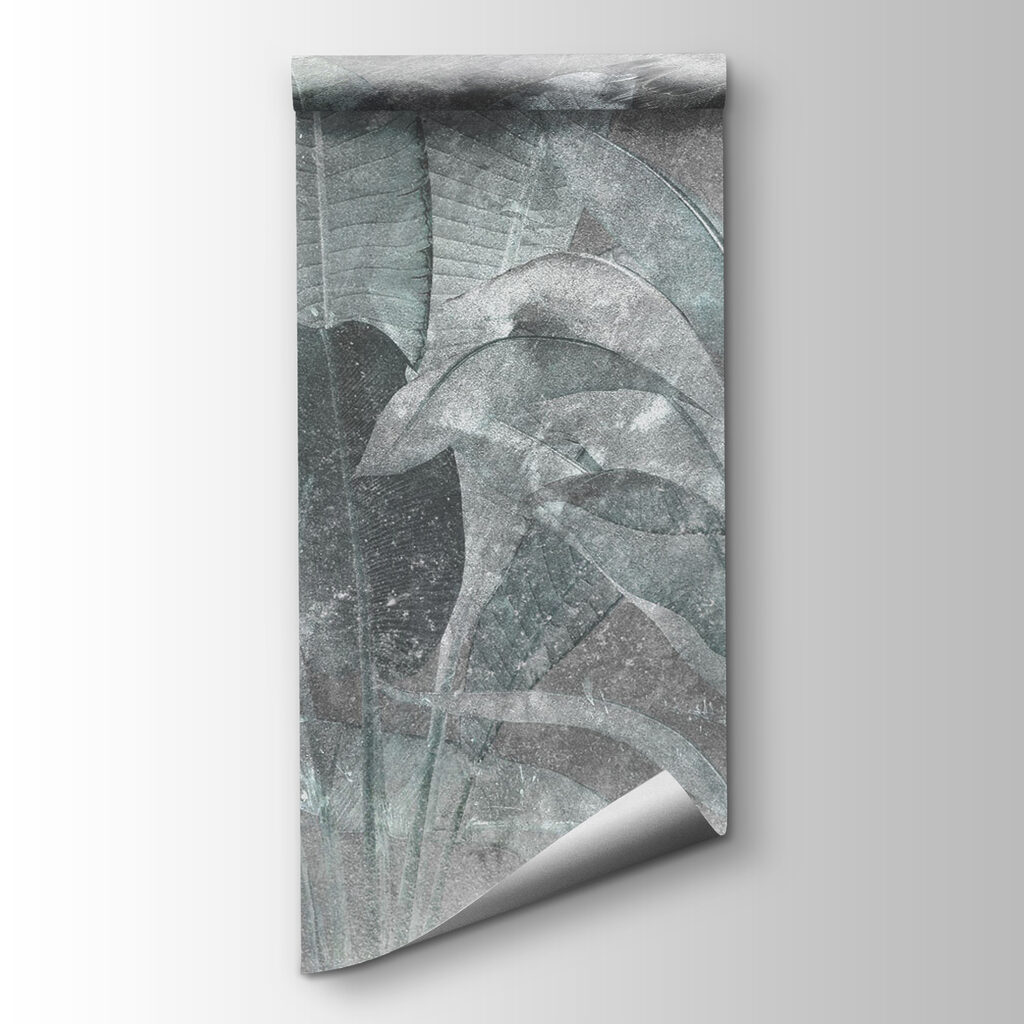Weathered wall, pale leaves — product view
