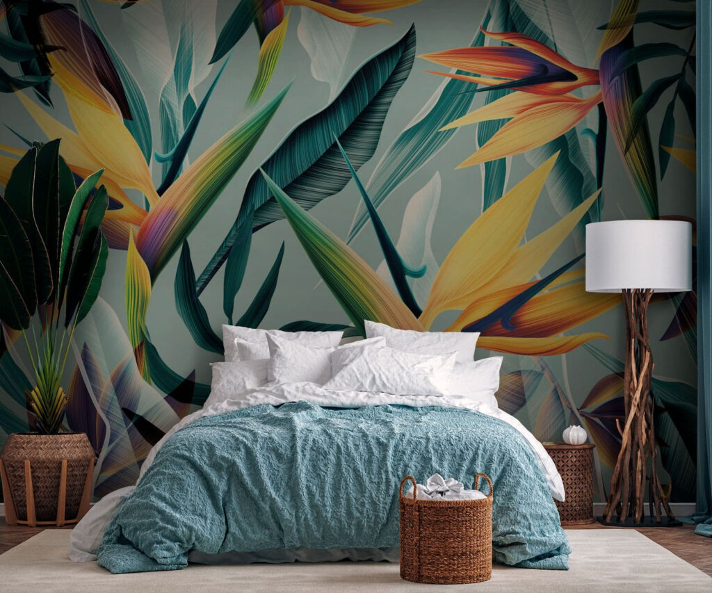 Orange paradise flowers — interior 2