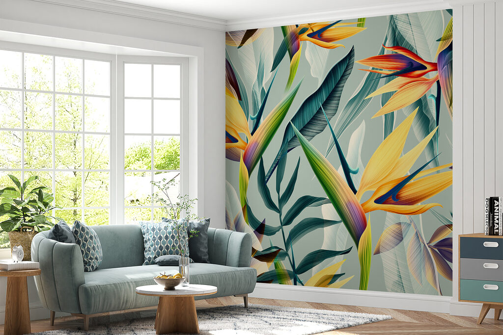 Orange paradise flowers — interior 7