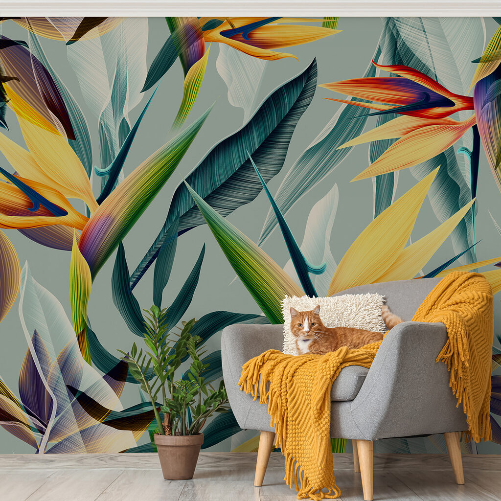 Orange paradise flowers — interior 8