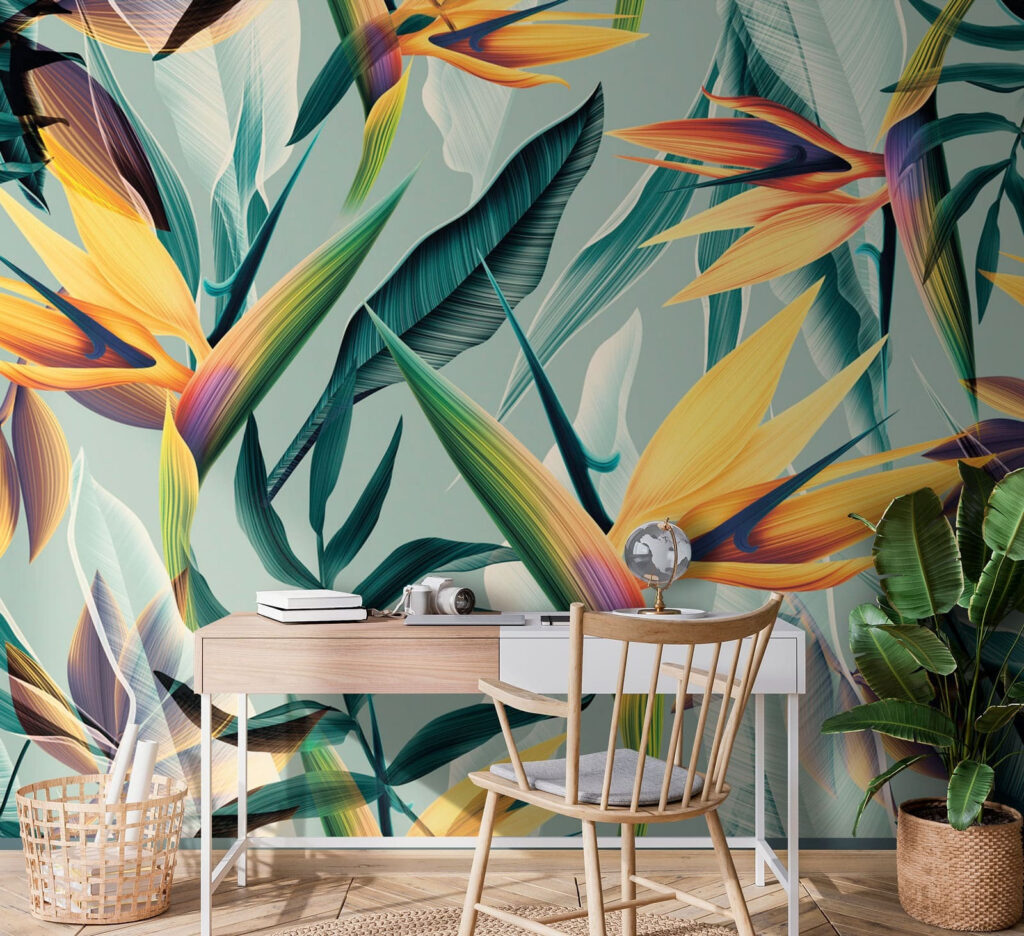 Orange paradise flowers — interior 6