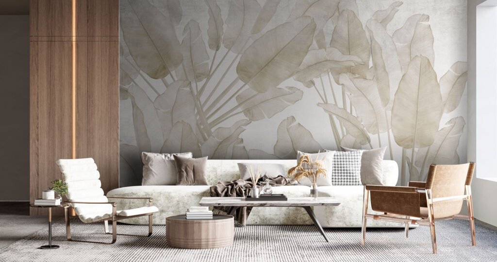 Soft Botanical Layers in an interior