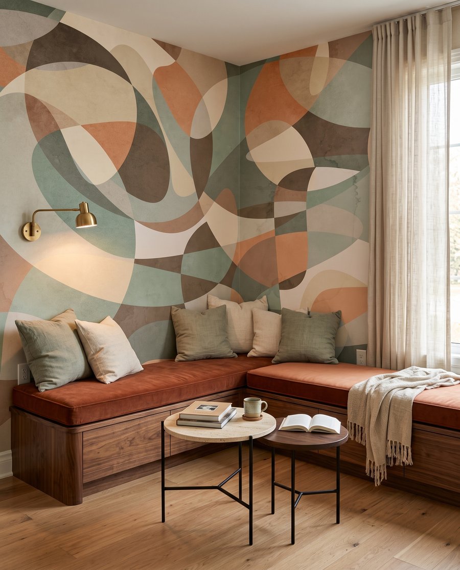 Interwoven Shapes in an interior
