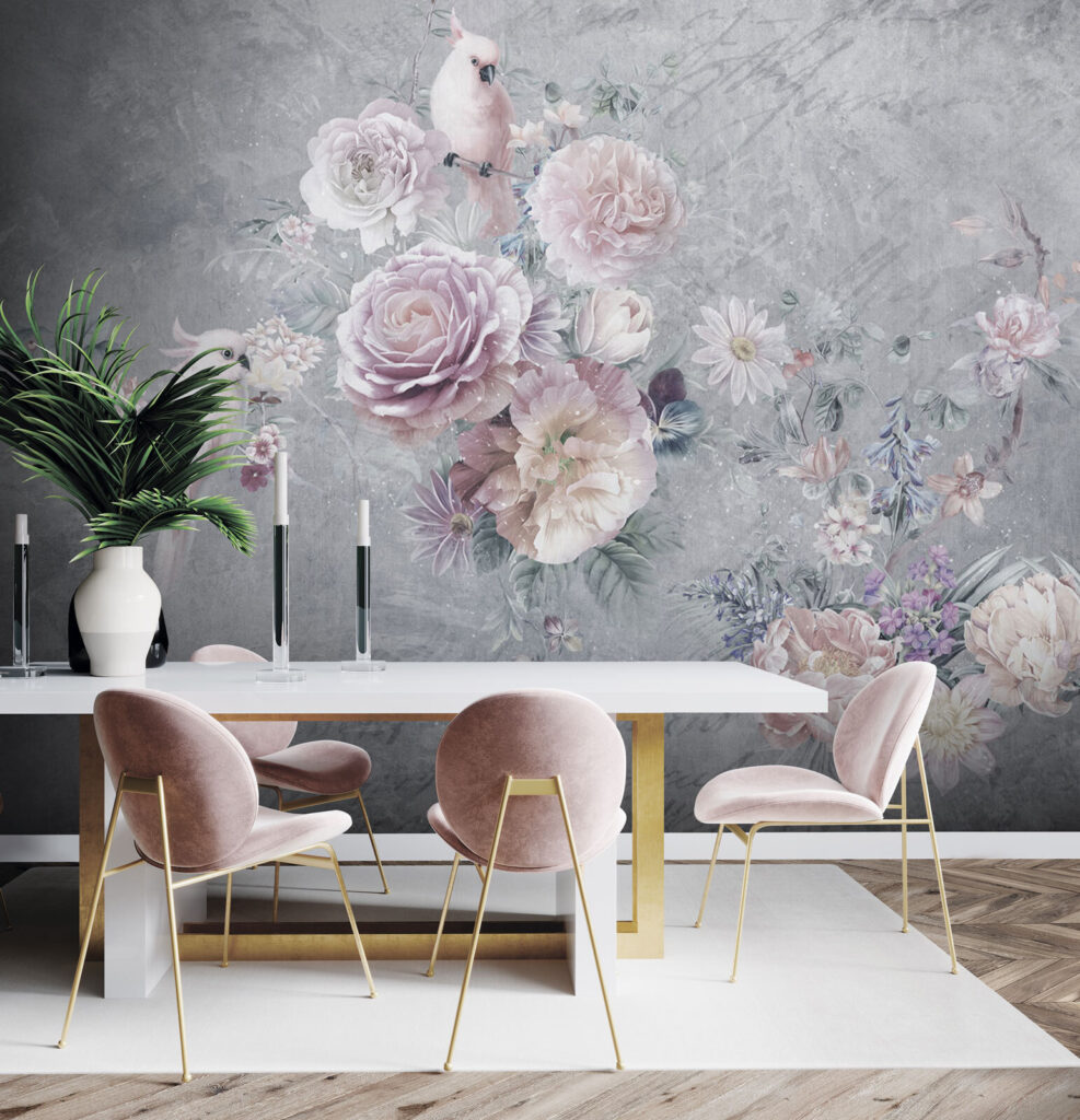 Cockatoos among roses — interior 4