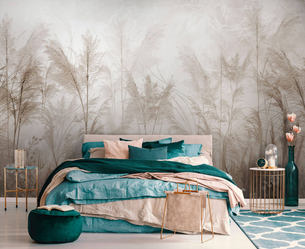 Plume grass in mist — interior 3