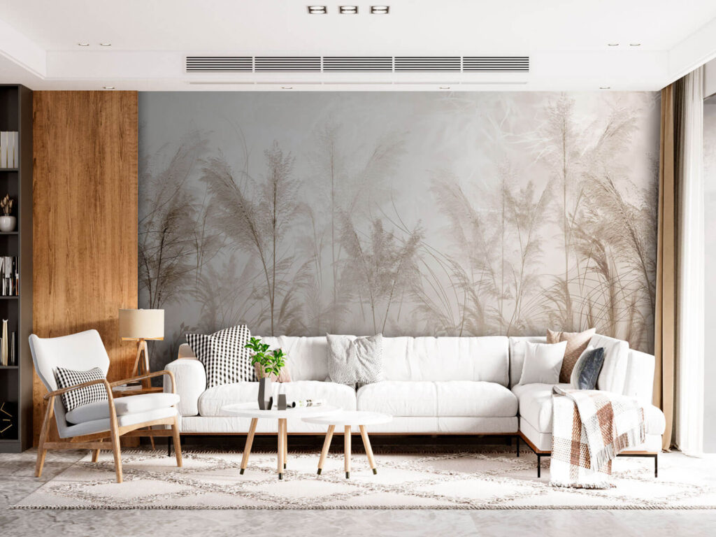 Plume grass in mist — interior 1