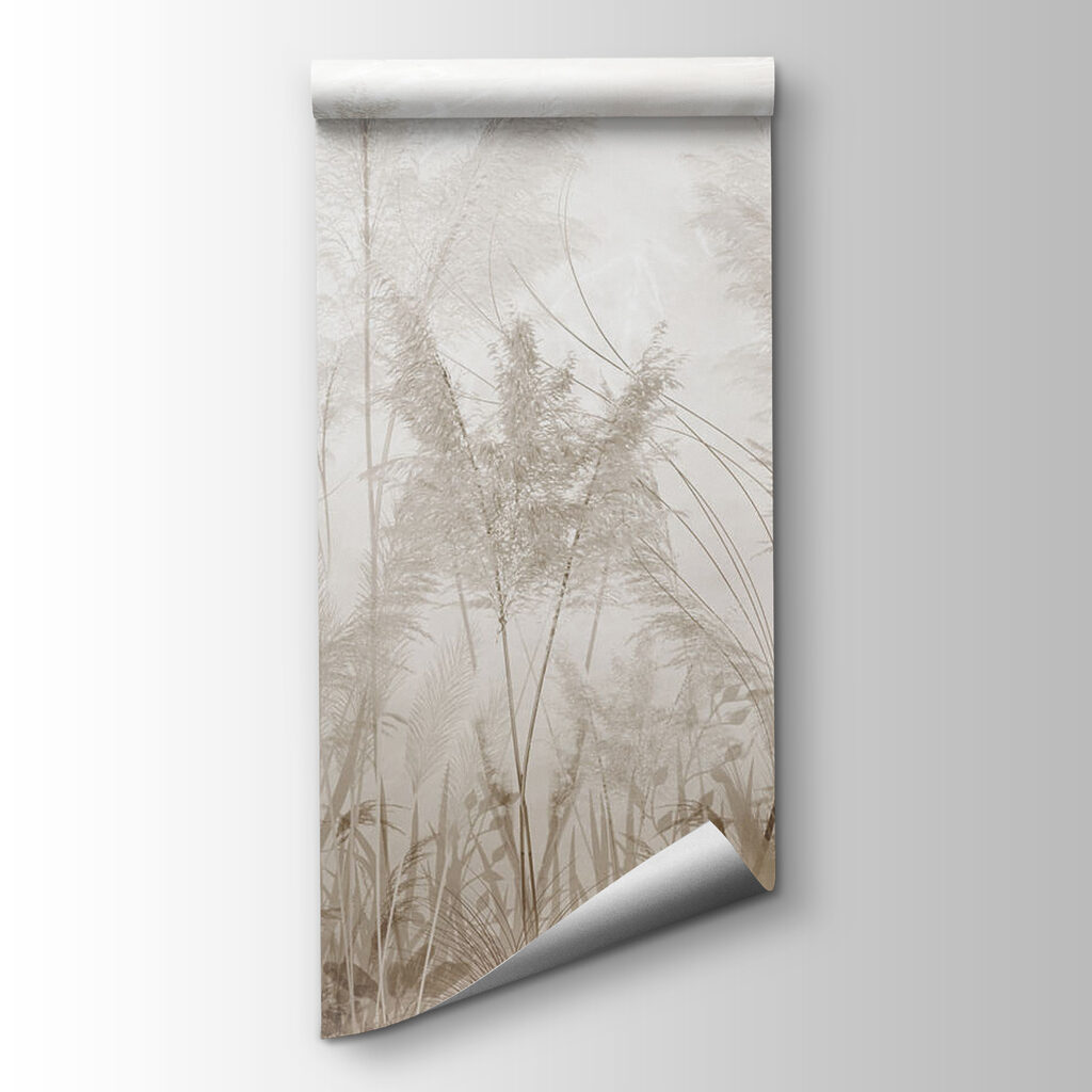 Plume grass in mist — product view