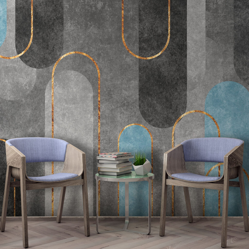 Grey arches, gold edges — interior 3