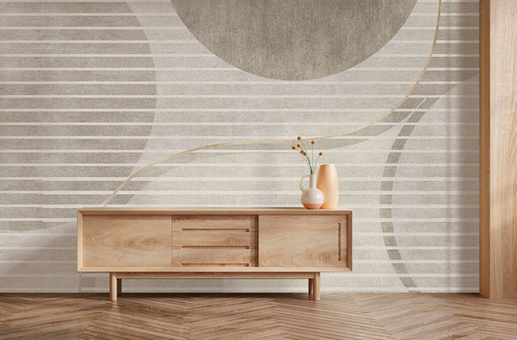 Circles behind white stripes — interior 3