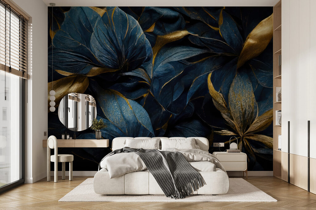 Dark blooms on black — interior 4