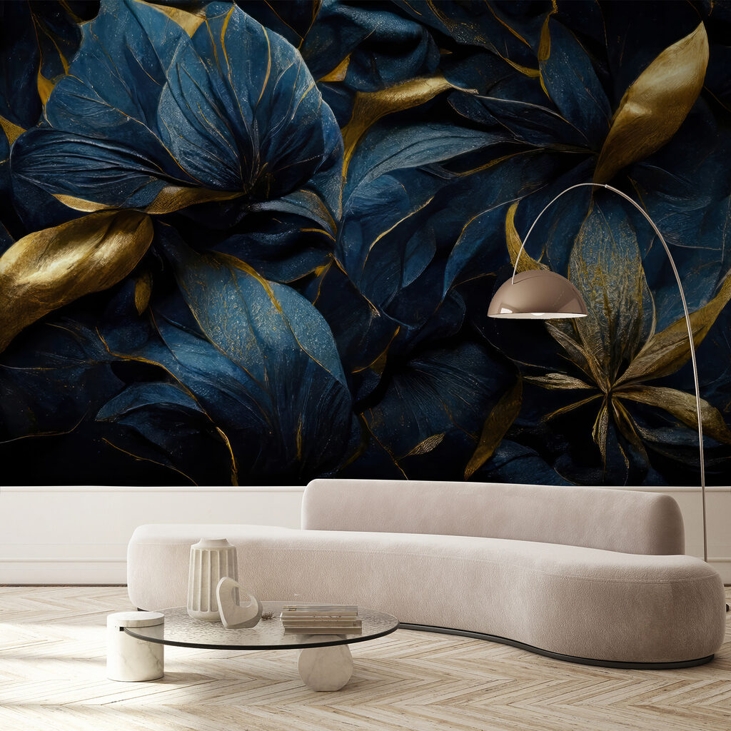 Dark blooms on black — interior 6