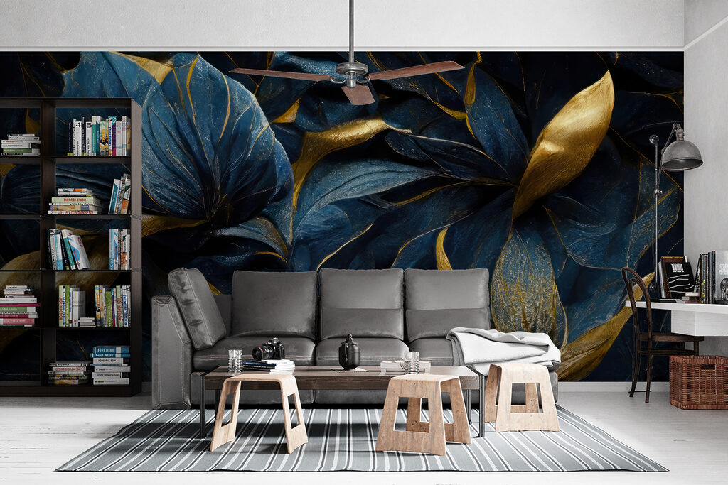 Dark blooms on black — interior 7