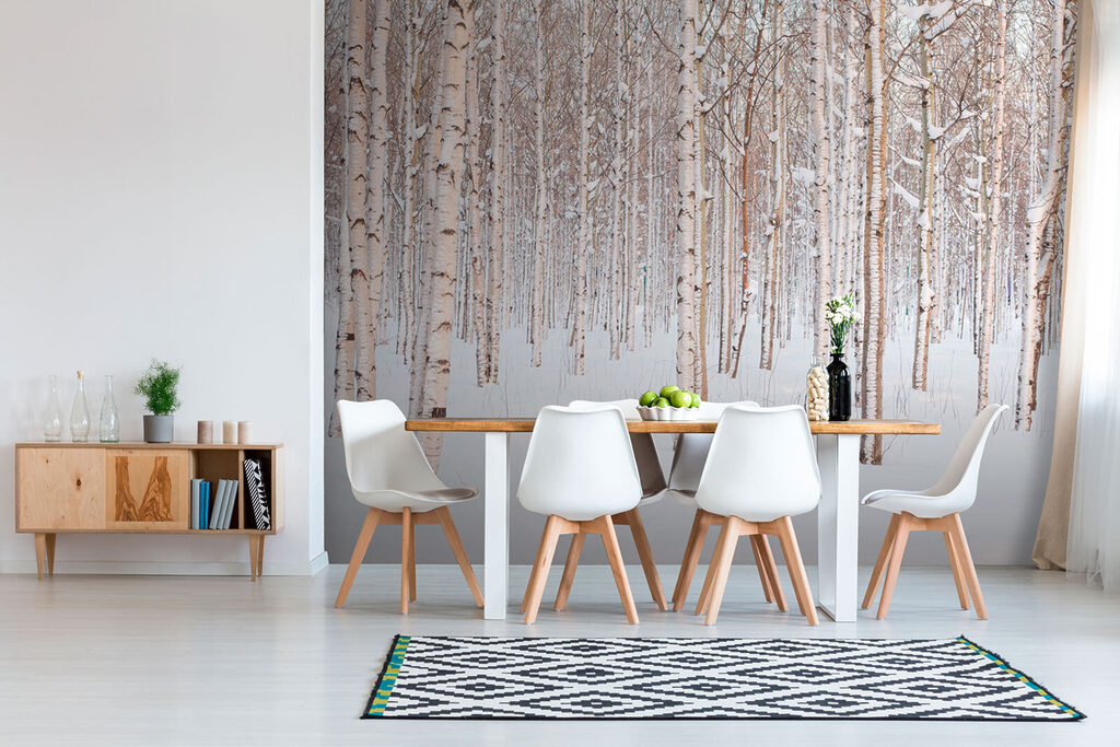 Birches in a snowfield — interior 5