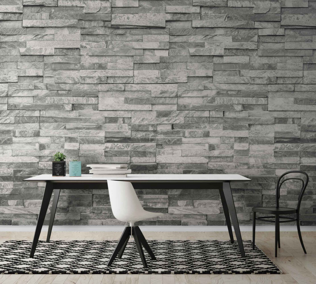 Light grey stone rows — interior 3