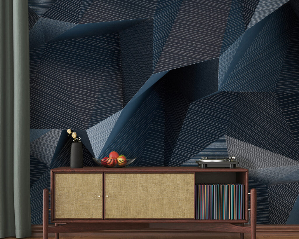 Dark facets with ridges — interior 2