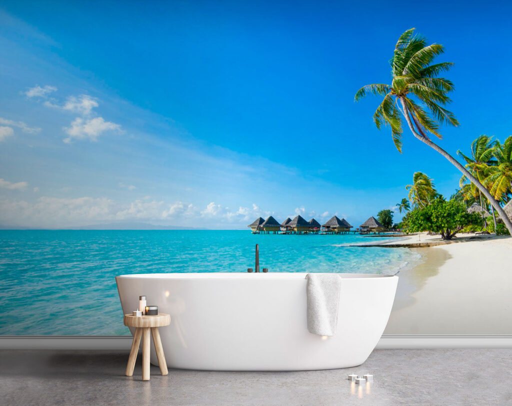 Tropical palm beach — interior 1