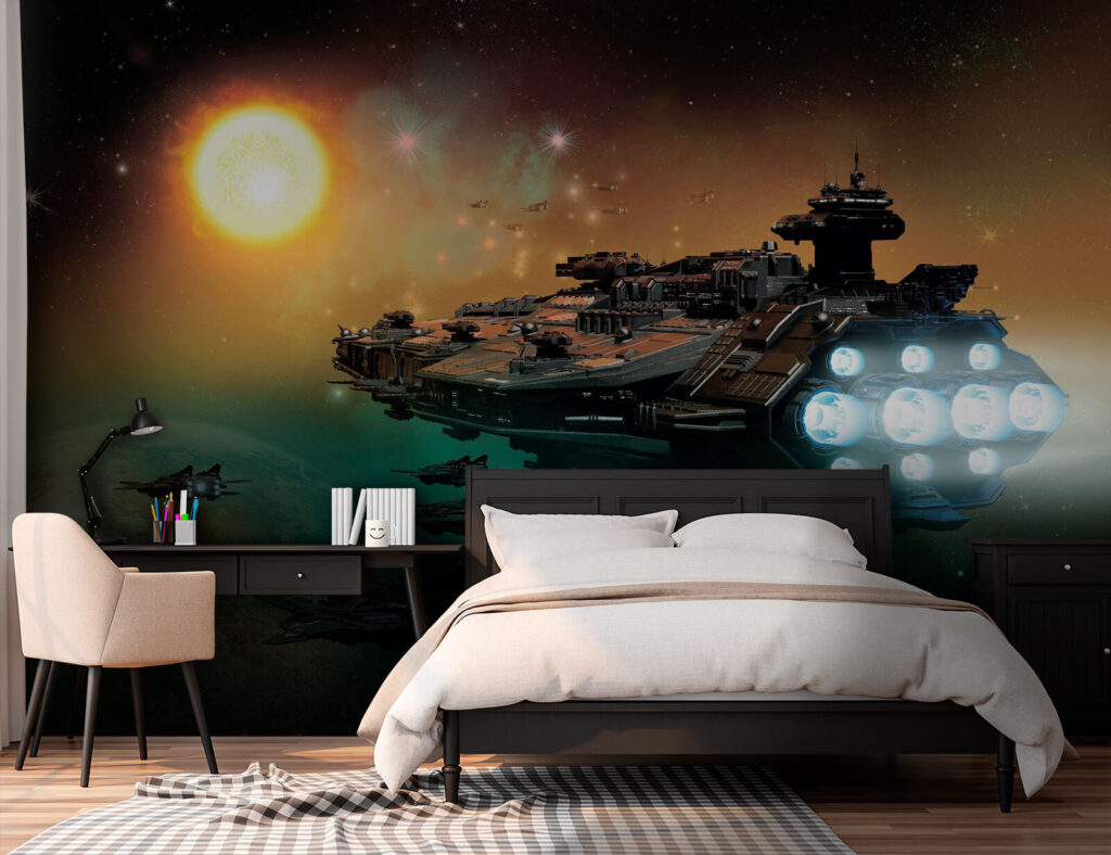 Spaceships by the sun — interior 1