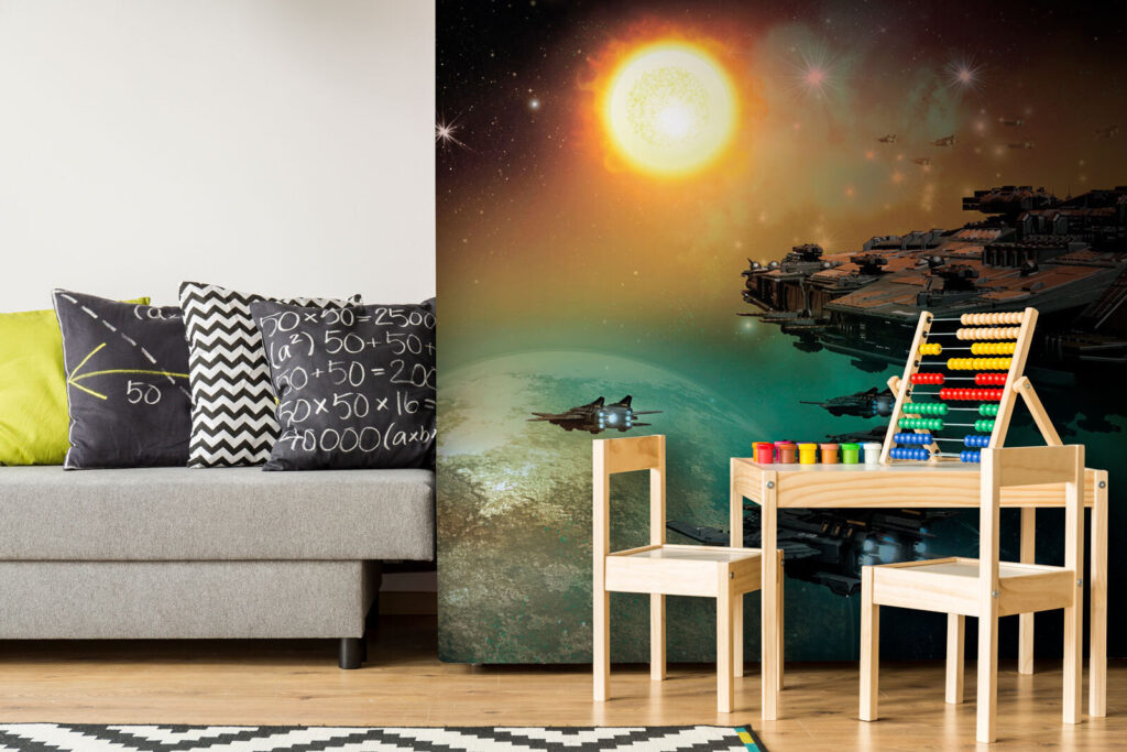 Spaceships by the sun — interior 2