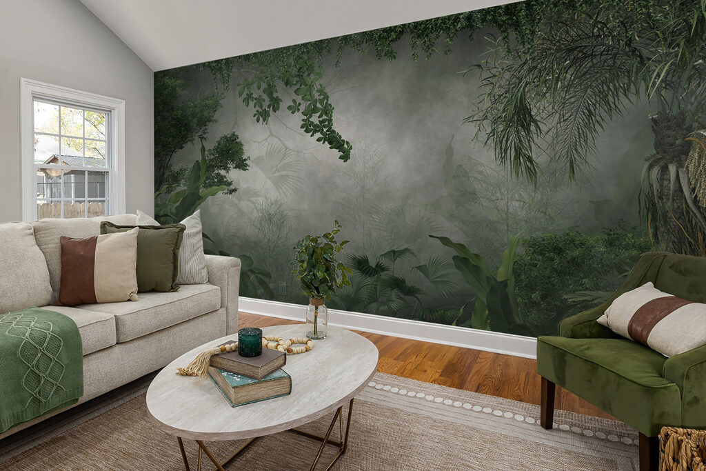 Green jungle in mist — interior 4