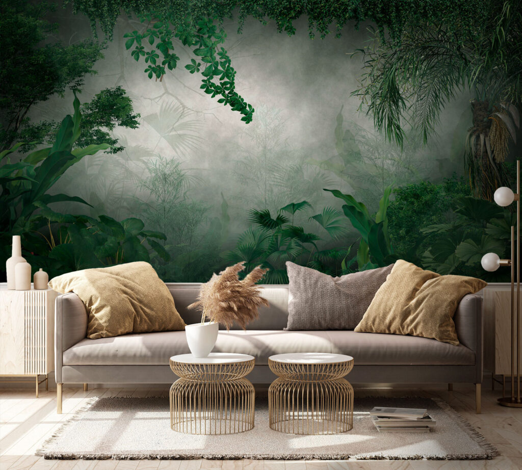 Green jungle in mist — interior 2
