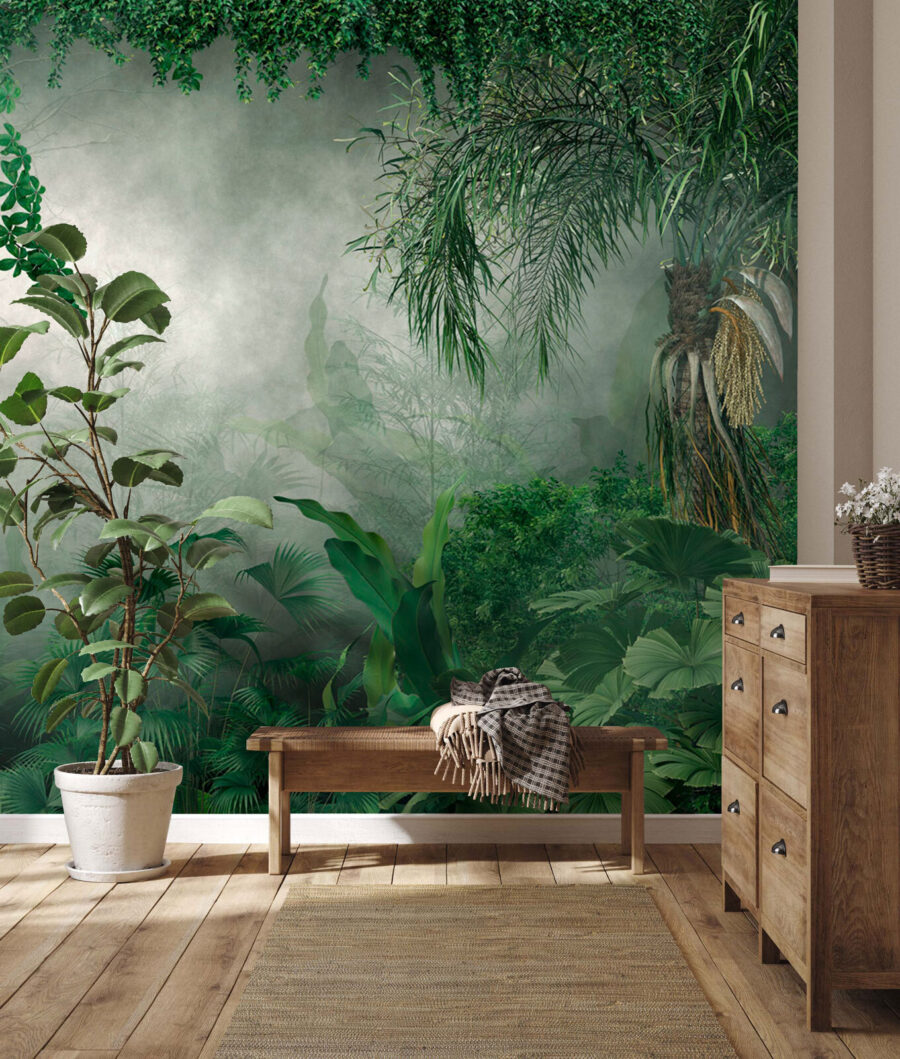 Green jungle in mist — interior 3