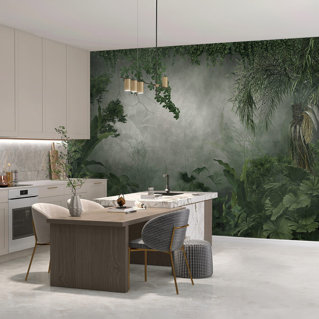 Green jungle in mist — interior 5